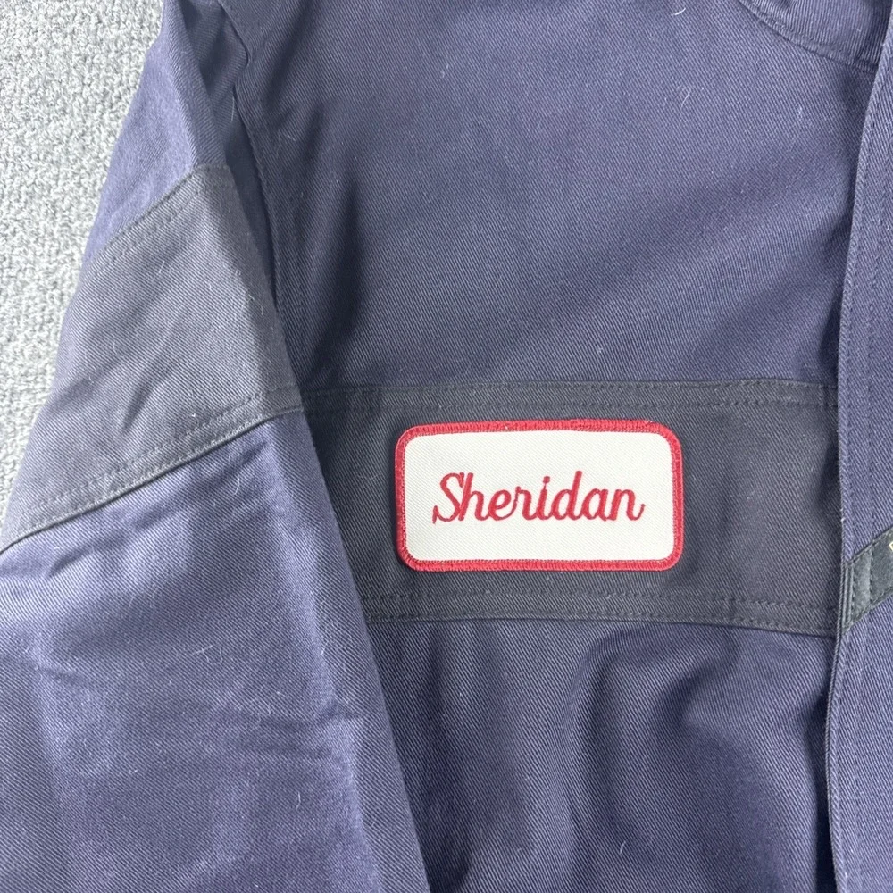 Workrite FR Jacket Mens M Blue Flame Resistant Full Zip Snap Workwear